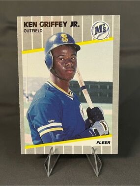 Fleer Ken Griffey Jr. Baseball Card - 1989 Fleer Card #548 MLB Mariners